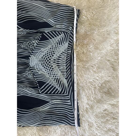 Anthropologie Leifsdottir Pleated “Optic” Palazzo Pants – Size 6 Navy Blue - Picture 8 of 8